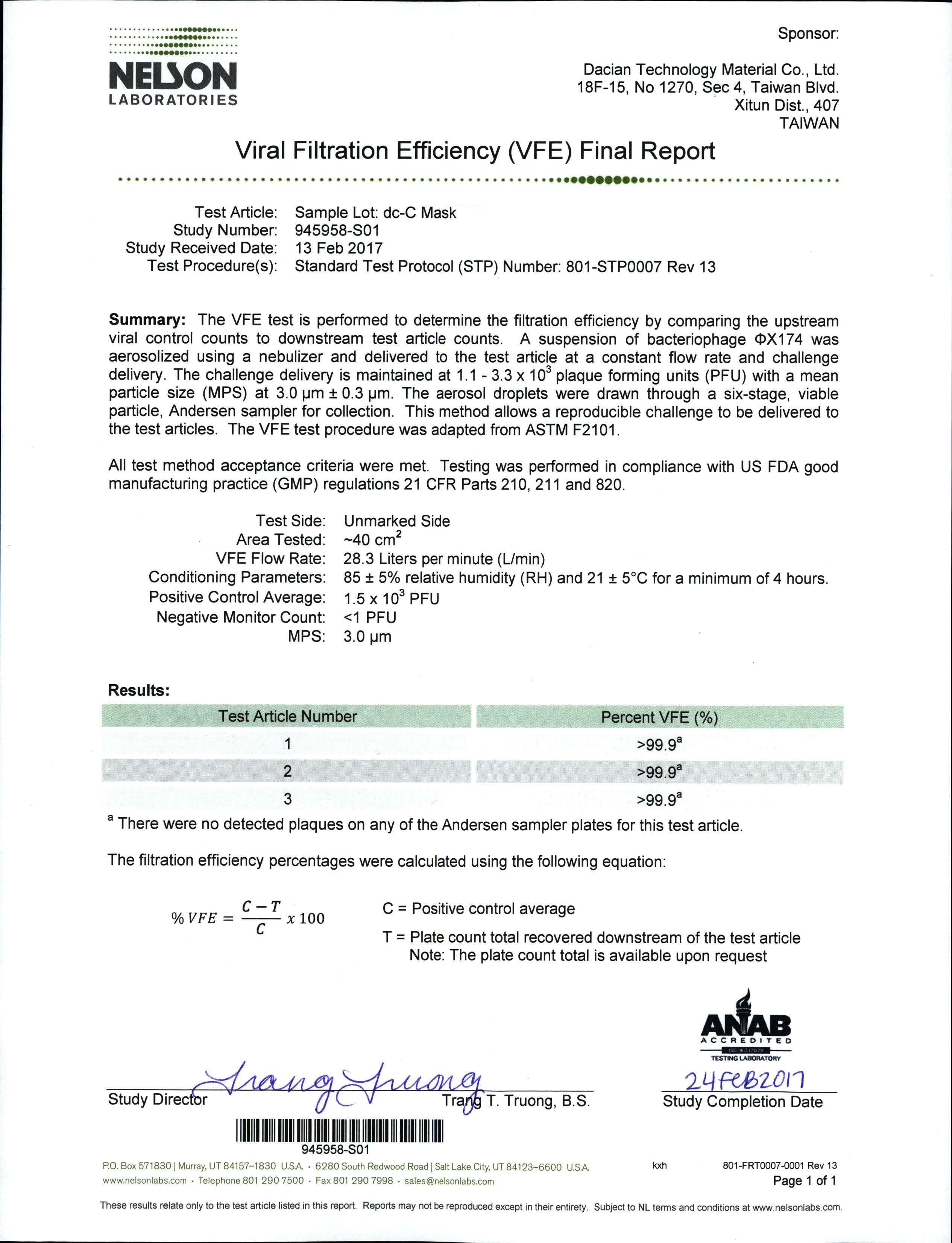 NELSON Lab <br>VFE 病毒測試